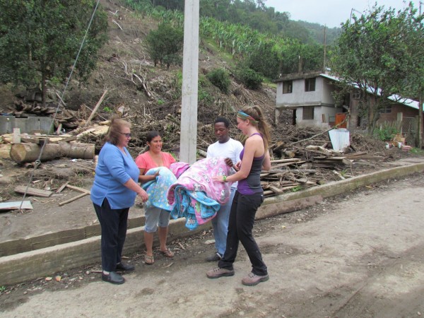 Helping landslide survivors